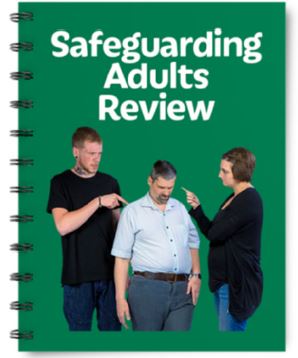 image saying safeguarding adults review