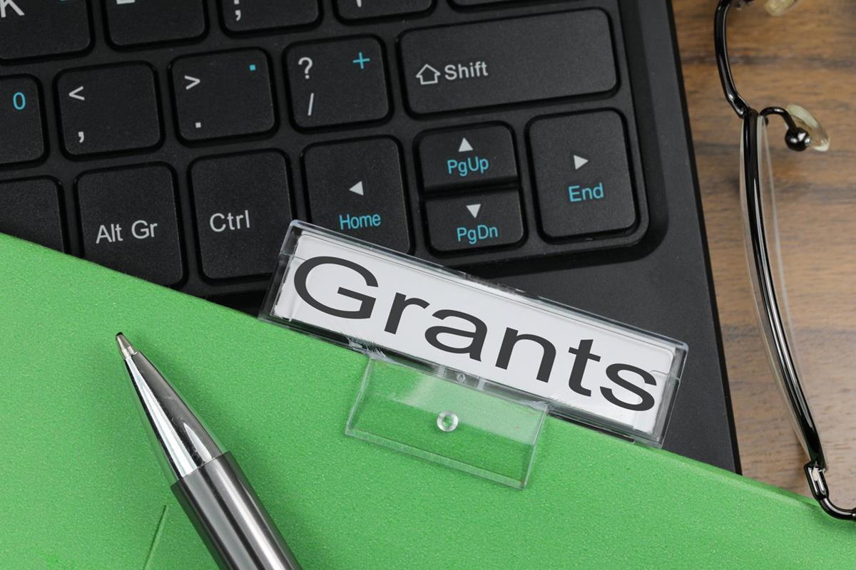 image of file labelled grants